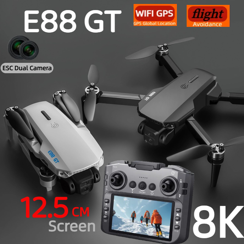 E88GT 드론 8K 프로페셔널 HD 360 °   듀 - Jjrc Drone X12 리뷰 및 가격
